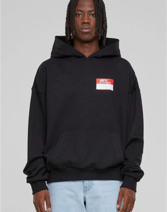 Мъжки суичър в черен цвятMister Tee Hey! My Name Is, Суичъри - Hoodstyle.bg