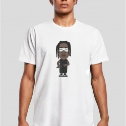 Мъжка тениска в бял цвят MISTER TEE Texas Sketch 2.0 