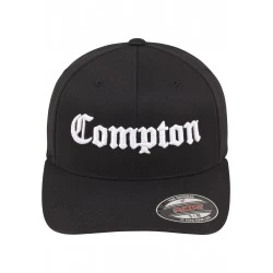 Черна шапка с козирка Flexfit Compton