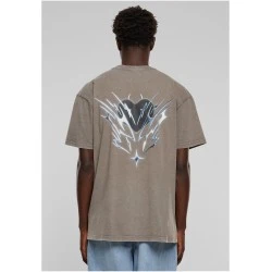 Тениска Cagedchrome Acid Heavy Oversize Tee asphalt XXL