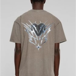 Тениска Cagedchrome Acid Heavy Oversize Tee asphalt XXL