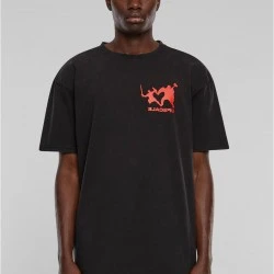 Мъжка тениска в черен цвят Ultraprovocateur Acid Heavy Oversize