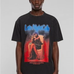 Тениска Late Night Calls Acid Heavy Oversize Tee black XXL