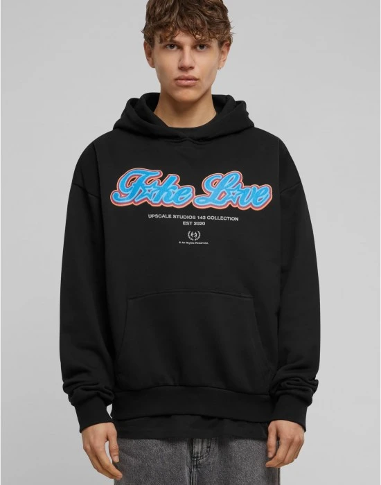 F*ke L*ve Ultra Heavy Oversize Hoodie black XXL