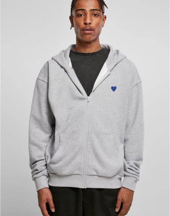 A little dream of me Ultra Heavy Zip Hoodie heather grey XXL