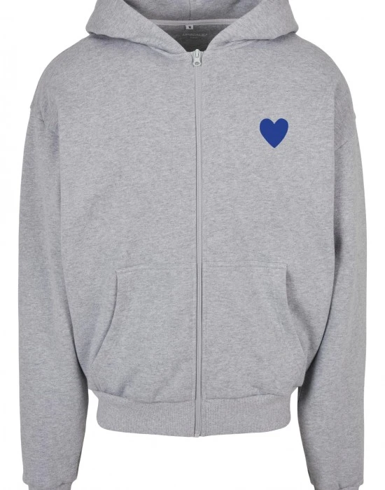 A little dream of me Ultra Heavy Zip Hoodie heather grey XXL