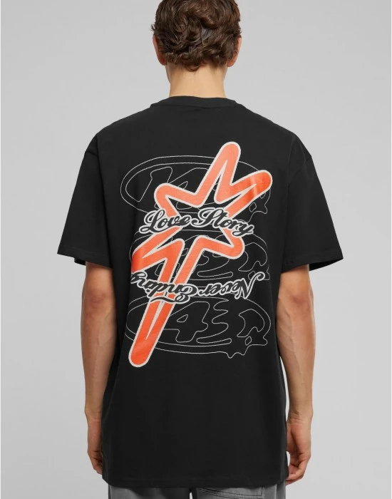 Тениска Never ending... Heavy Oversize Tee black XXL