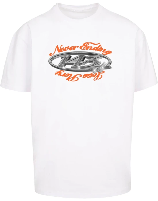 Тениска Never ending... Heavy Oversize Tee white XXL