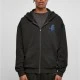 Grid Head Butterfly Oversize Zip Hoody black XXL