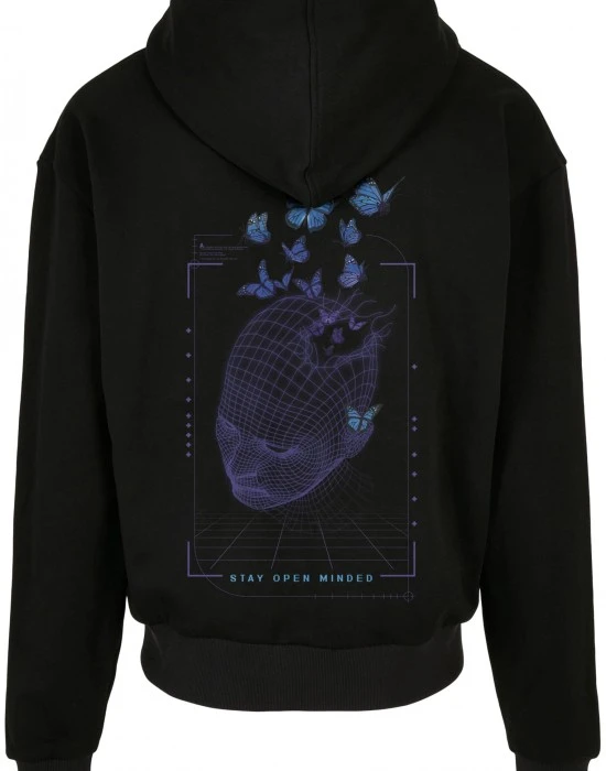 Grid Head Butterfly Oversize Zip Hoody black XXL