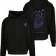Grid Head Butterfly Oversize Zip Hoody black XXL