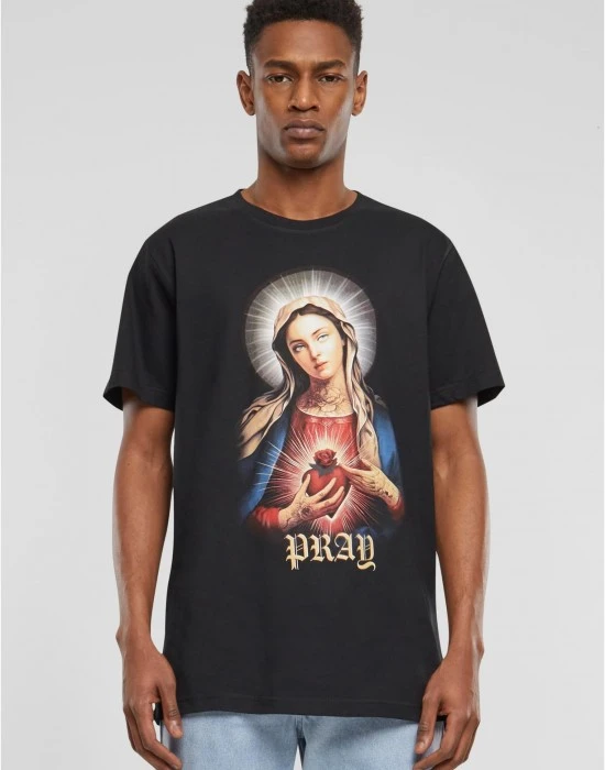 Тениска Praying Mary Tee black XXL