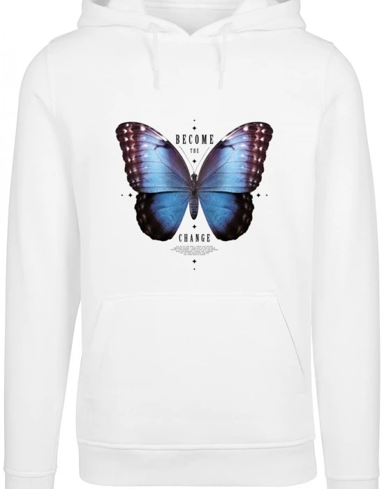 Become The Change Butterfly Hoody white XXL