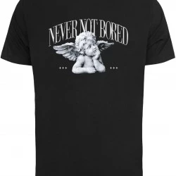 Мъжка тениска в черно Mister Tee Never Not Bored