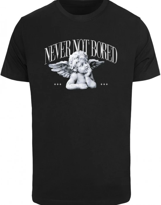 Мъжка тениска в черно Mister Tee Never Not Bored, Тениски - Hoodstyle.bg