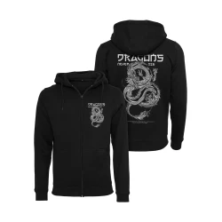 Dragons Never Die Heavy Zip Hoody black XXL
