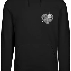 Heart Cage Hoody black XXL