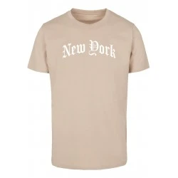 Тениска New York Wording Tee sand XXL
