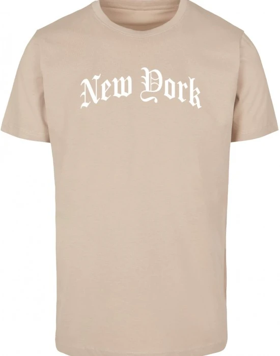 Тениска New York Wording Tee sand XXL