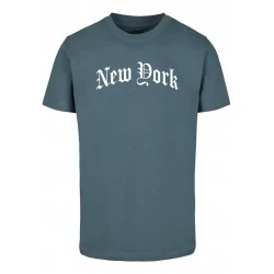 Тениска New York Wording Tee dustyblue XXL