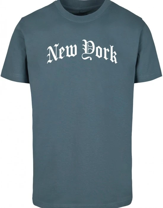 Тениска New York Wording Tee dustyblue XXL