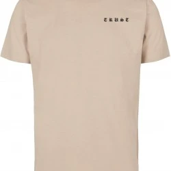 Мъжка тениска в цвят пясък Mister Tee Trust Dove