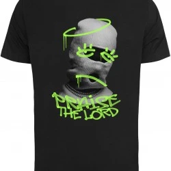 Мъжка тениска в черен цвят Mister Tee Praise The Lord