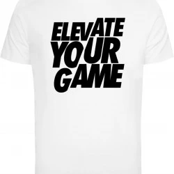 Мъжка тениска в бяло Mister Tee Elevate Your Game