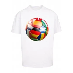 Тениска Football's Coming Home Europe Tour Oversize Tee white XXL