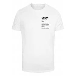 Тениска Pray Definition Tee white XXL