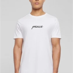 Тениска Peace Wording EMB Tee white XXL