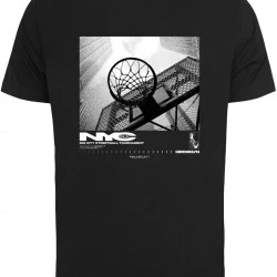 Мъжка тениска в черен цвят Mister Tee NYC Ballin