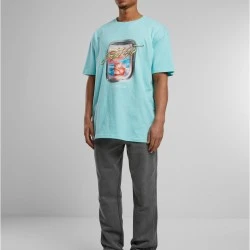 Тениска Sip&Fly Heavy Oversize Tee berylblue XXL