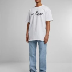 Тениска No Diving Heavy Oversize Tee white XXL
