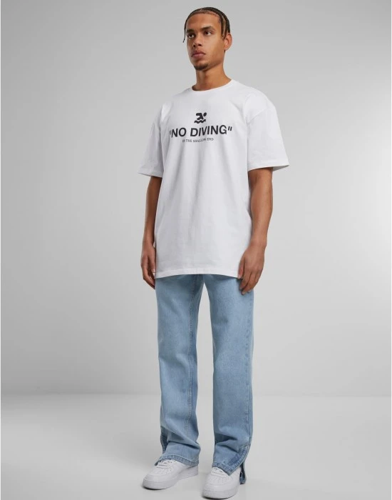 Тениска No Diving Heavy Oversize Tee white XXL