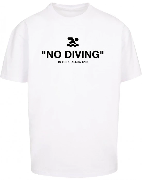 Тениска No Diving Heavy Oversize Tee white XXL