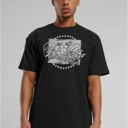 Мъжка тениска в черен цвят Mister Tee Fearless Legend Heavy Oversize 