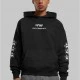 Peace&Love Ultra Heavy Oversize Hoodie black XXL
