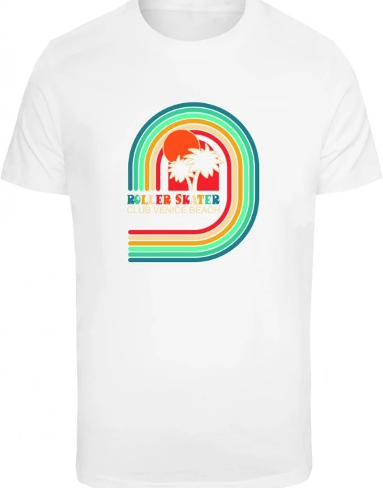 Мъжка тениска в бял цвят Mister Tee Roller Skater, Тениски - Hoodstyle.bg
