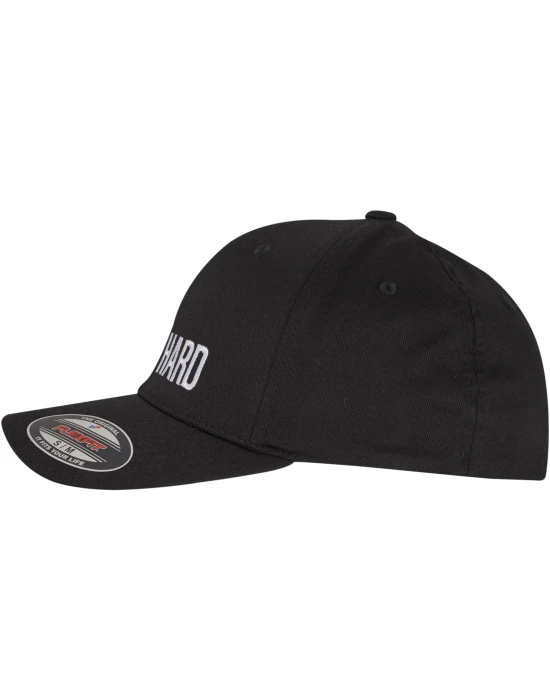 Hustle Wording Flexfit Cap black XXL