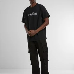 Мъжка тениска в черен цвят Mister Tee Upscale Sport Font Oversize