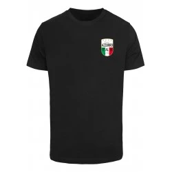 Тениска Azurro Italia Crest Tee black XXL