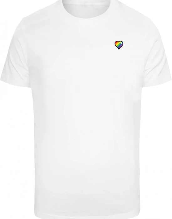 Тениска Glossy Heart Pride Tee white XXL