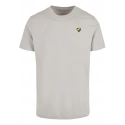 Тениска Glossy Heart Pride Tee lightasphalt XXL