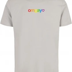 Тениска OMGay Rainbow Pride Tee lightasphalt XXL