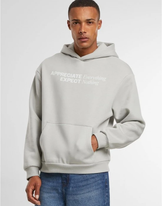 Мъжки суичър в сиво Mister Tee Appreciate & Respect, Суичъри - Hoodstyle.bg