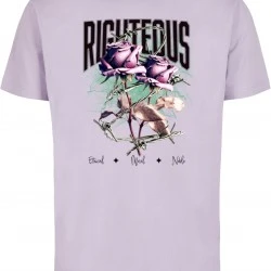 Тениска Righteous Roses Tee lilac XXL