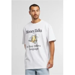 Мъжка бяла тениска Urban Classics Money Talks Oversize