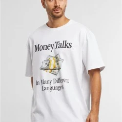 Мъжка бяла тениска Urban Classics Money Talks Oversize