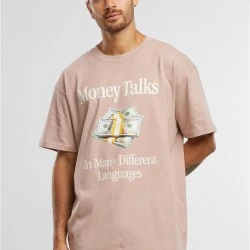 Мъжка розова тениска Urban Classics Money Talks Oversize